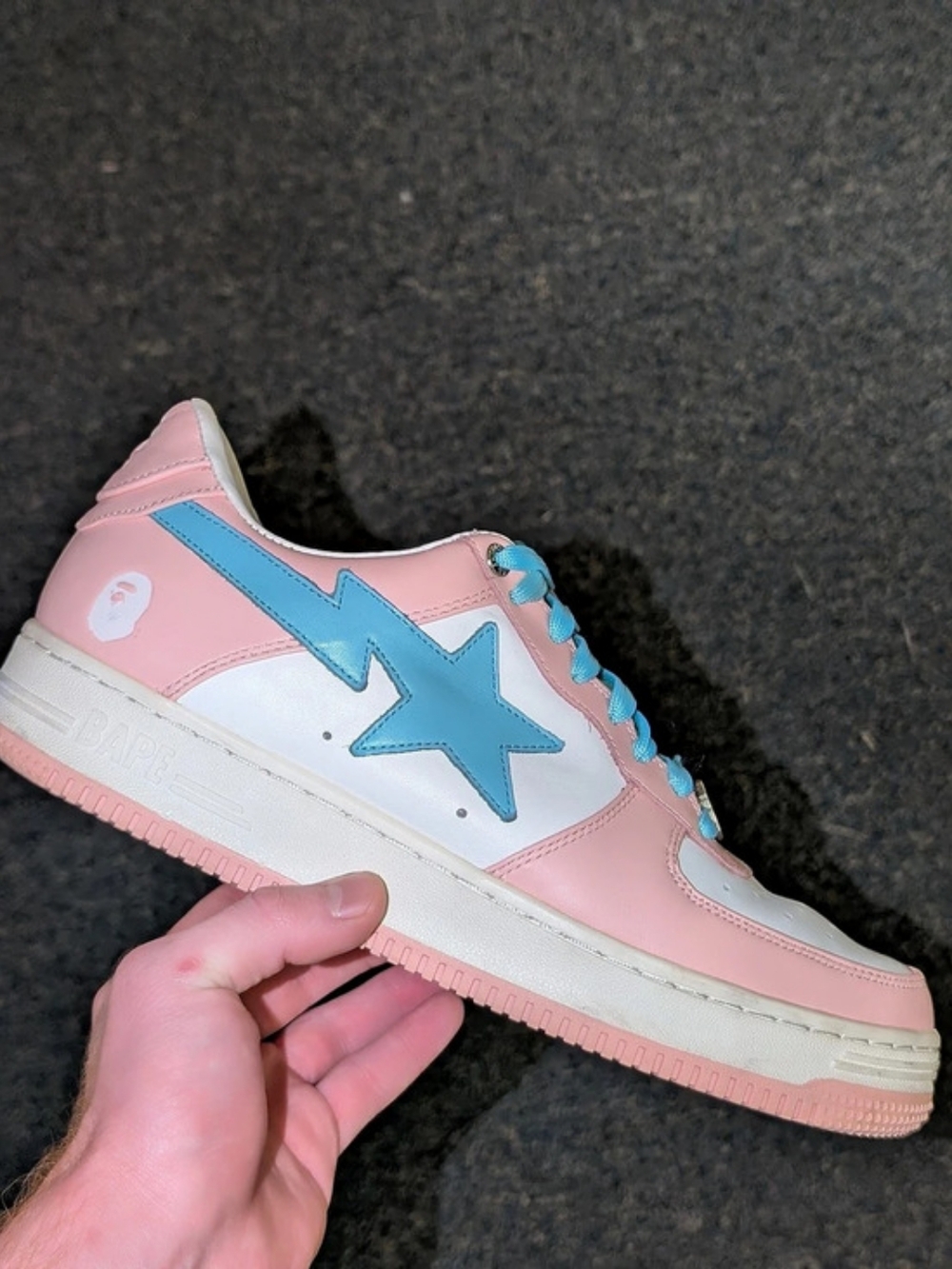Bape Bapesta "Pastel Pink" Size 10M